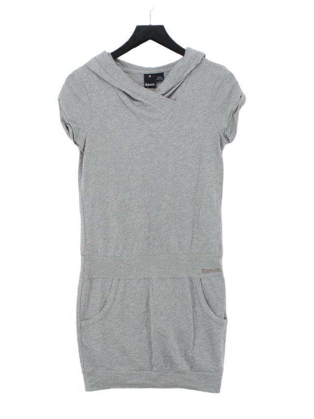 Bench Women's Midi Dress XS Grey Cotton with Polyester