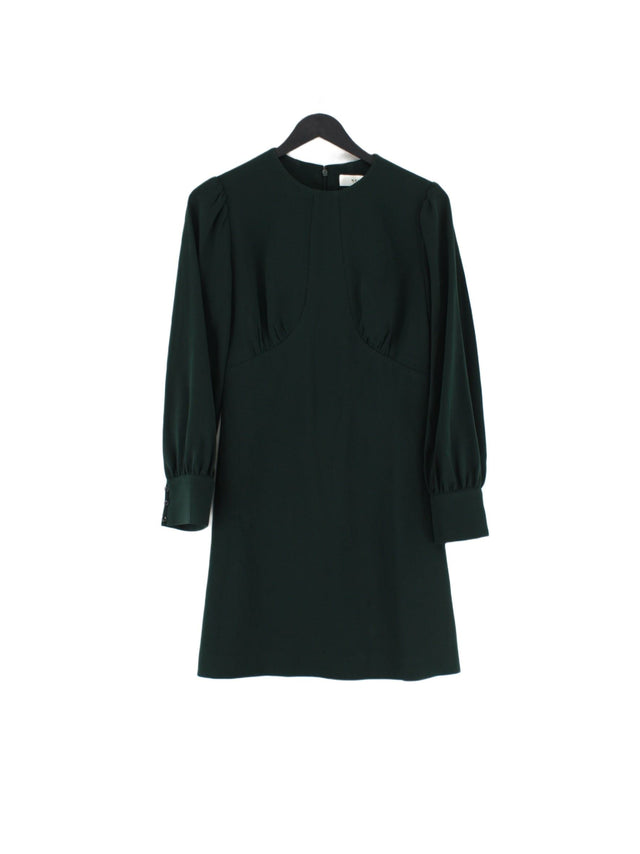Reiss Women's Midi Dress UK 4 Green Other with Polyester