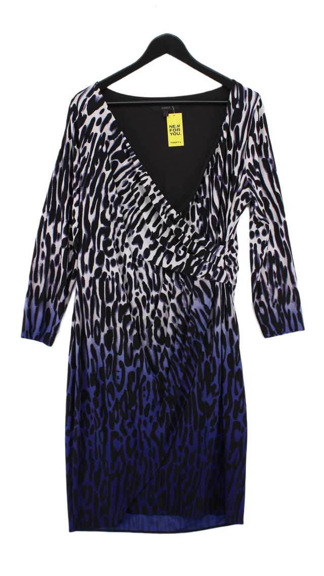 Coast Women's Maxi Dress UK 14 Blue Polyester with Elastane