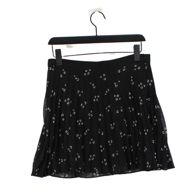 Jack Wills Women's Mini Skirt UK 12 Black 100% Polyester