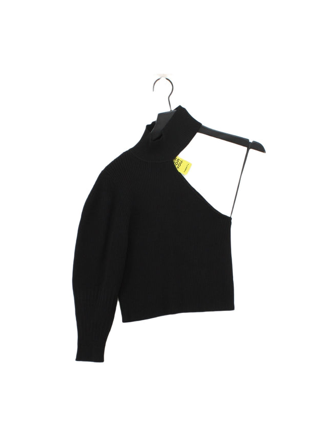 Zara Women's Jumper L Black Nylon with Viscose