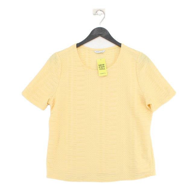 Eastex Women's Top UK 12 Yellow 100% Polyester