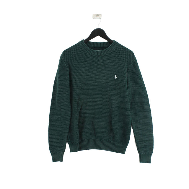 Jack Wills Men's Jumper XS Green 100% Cotton