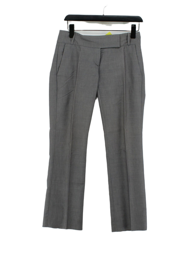 Hugo Boss Women's Suit Trousers UK 6 Grey Wool with Cotton