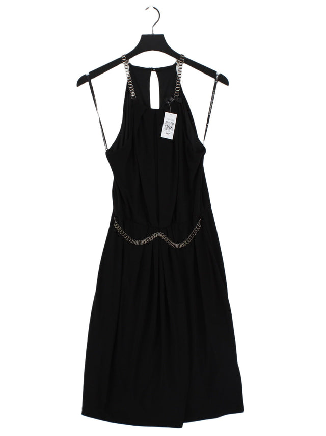 Star By Julien Macdonald Women's Midi Dress UK 12 Black Polyester with Elastane