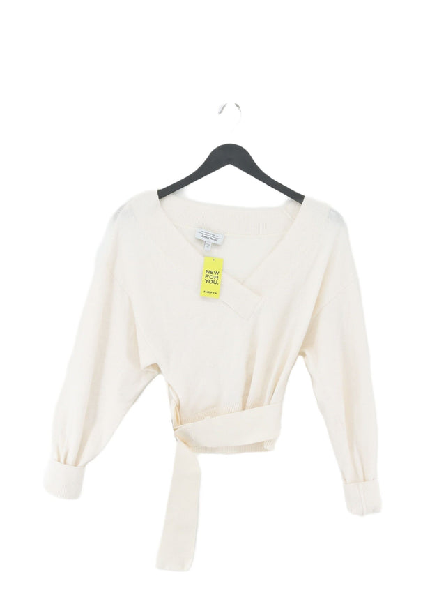 & Other Stories Women's Jumper XS White 100% Cotton