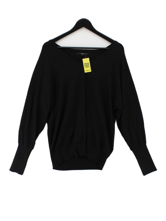 Next Women's Jumper M Black Polyester with Other, Viscose