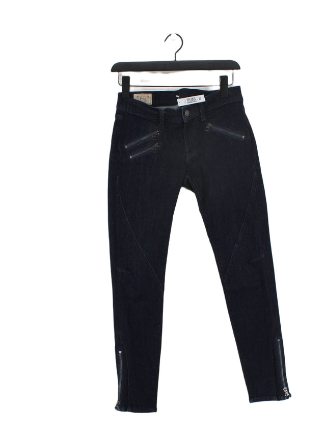 Ralph Lauren Women's Jeans W 27 in Blue Cotton with Elastane, Polyester