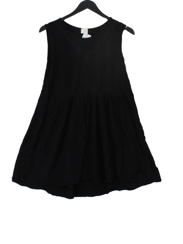 Des Petits Hauts Women's Midi Dress M Black 100% Viscose