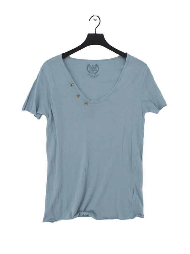 Brave Soul Men's T-Shirt M Blue 100% Cotton
