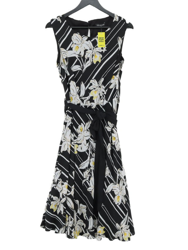 Debenhams Women's Midi Dress UK 14 Black 100% Polyester