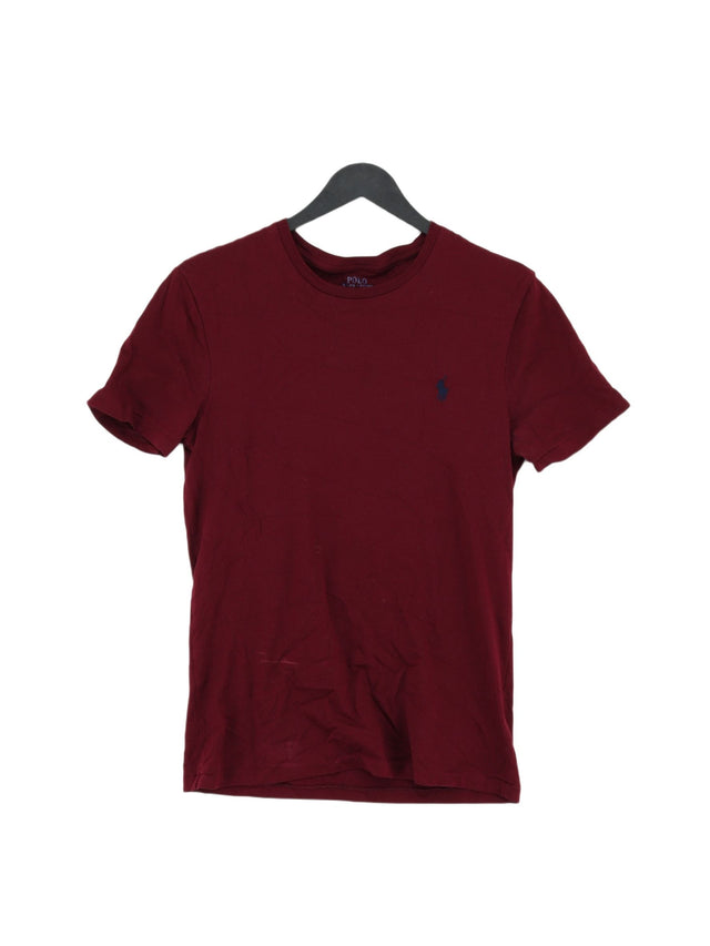 Ralph Lauren Men's T-Shirt S Red 100% Cotton