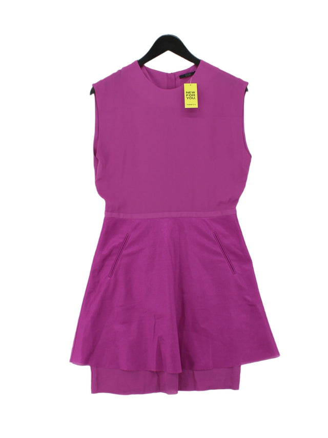 COS Women's Mini Dress UK 10 Purple 100% Polyester