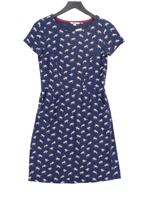 Boden Women's Midi Dress UK 8 Blue 100% Cotton