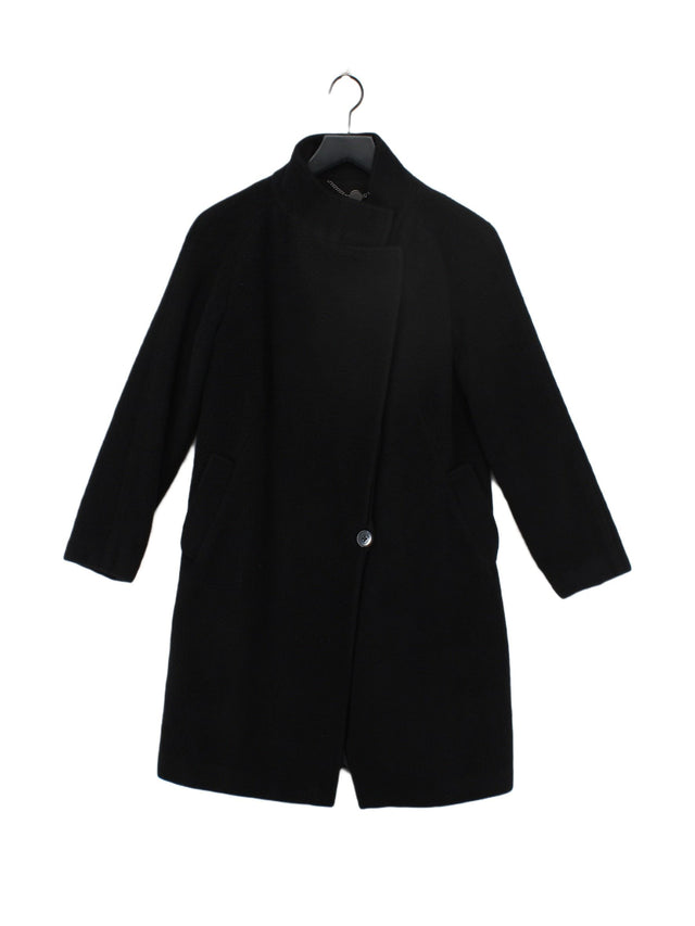 Autograph Women's Coat UK 8 Black Polyester with Polyamide