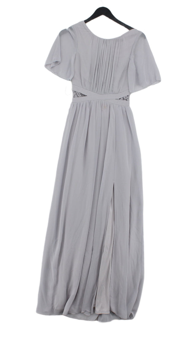 Little Mistress Women's Midi Dress UK 8 Grey 100% Polyester