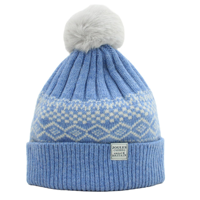 Joules Women's Hat Blue Wool with Acrylic, Polyamide, Polyester