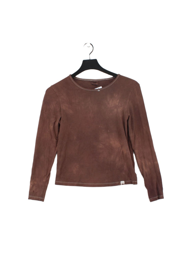 Lucy & Yak Women's Top S Brown 100% Other