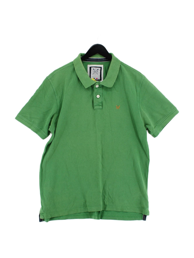 Crew Clothing Men's Polo XXL Green 100% Cotton