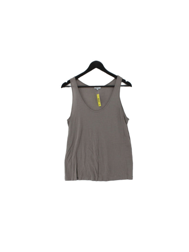 Jigsaw Women's T-Shirt M Grey 100% Lyocell Modal