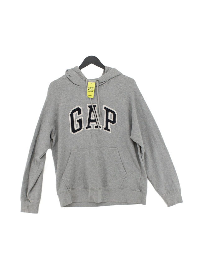 Gap Men's Hoodie M Grey 100% Cotton
