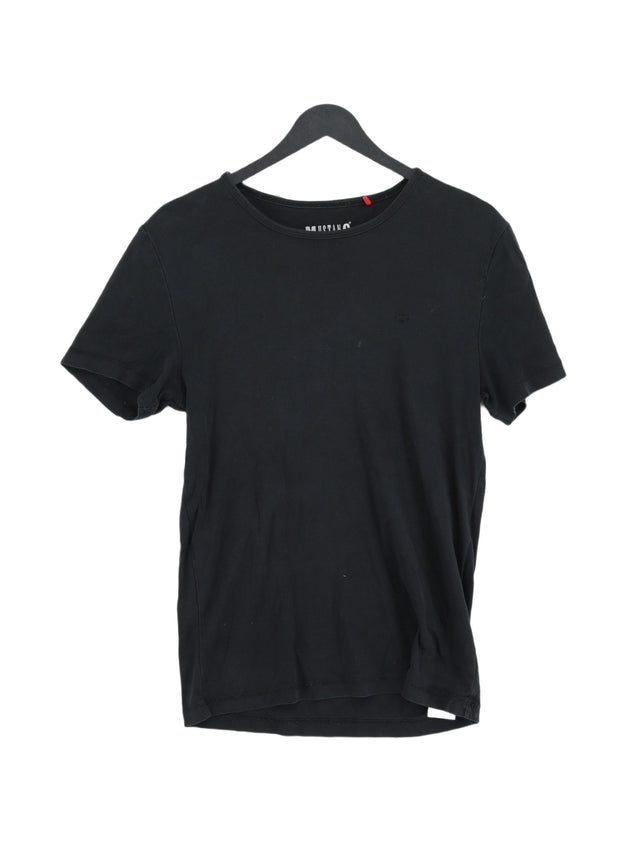 Mustang Men's T-Shirt S Black 100% Cotton