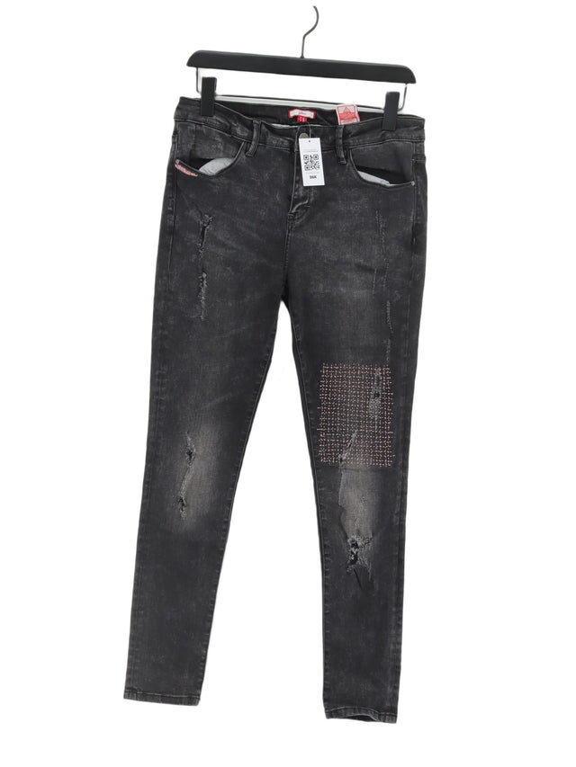 Joe Browns Women's Jeans UK 12 Black Cotton with Elastane, Polyester