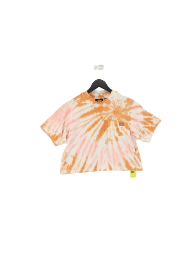 Dickies Women's T-Shirt S Orange 100% Cotton