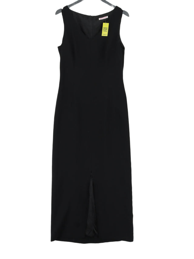 Long Tall Sally Women's Midi Dress UK 12 Black 100% Polyester