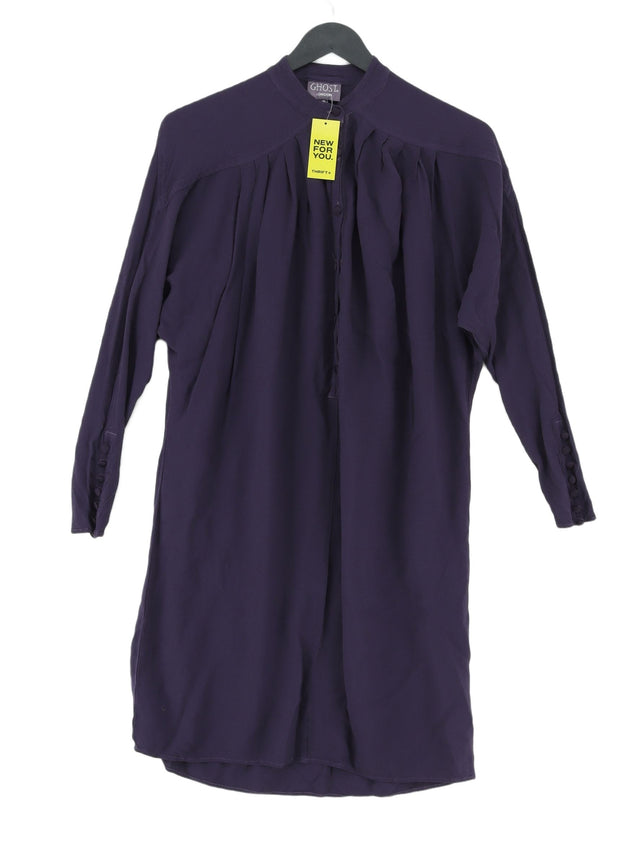 Ghost Women's Midi Dress M Purple 100% Viscose
