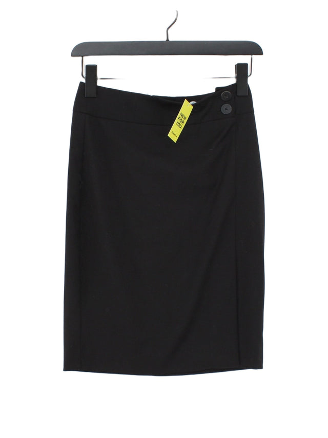 Mango Women's Midi Skirt UK 6 Black 100% Other