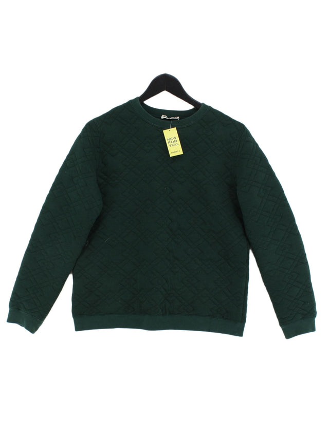 Whistles Women's Jumper UK 8 Green Polyester with Cotton
