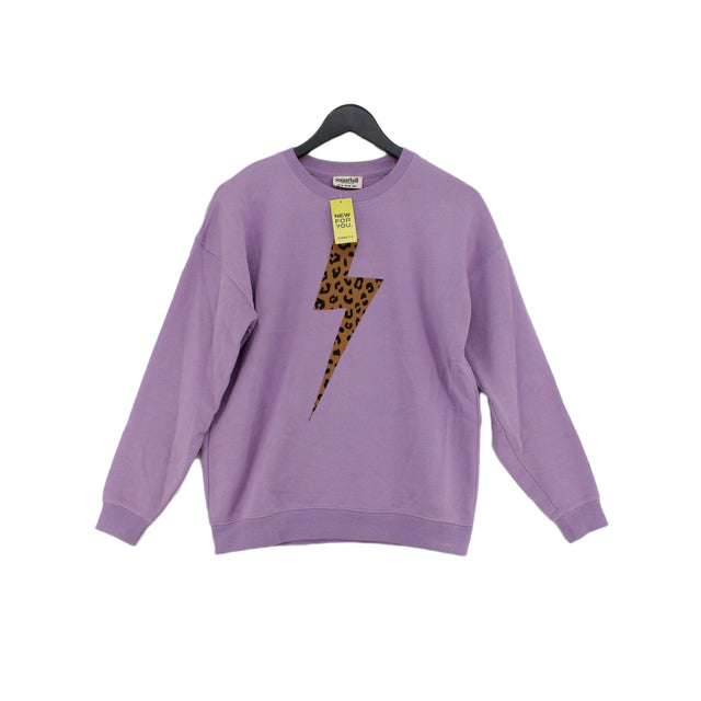 Sugarhill Women's Hoodie UK 10 Purple 100% Cotton