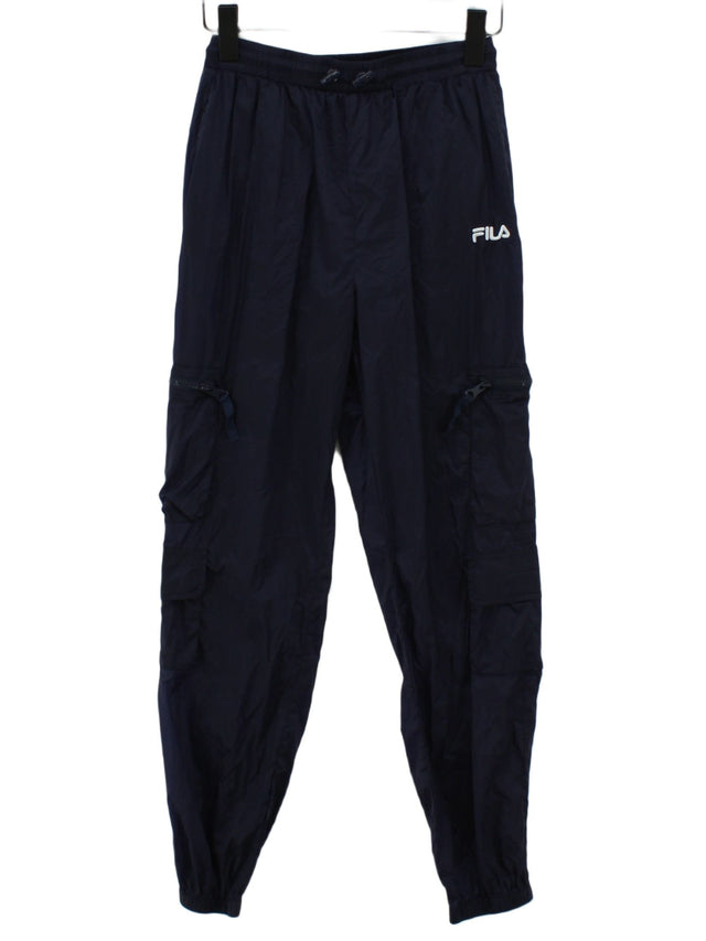 Fila Women's Trousers XS Blue Nylon with Polyamide, Polyester