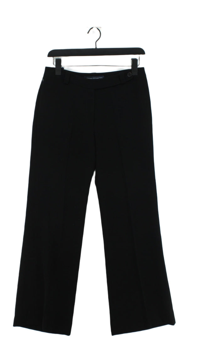 French Connection Women's Suit Trousers UK 8 Black 100% Polyester