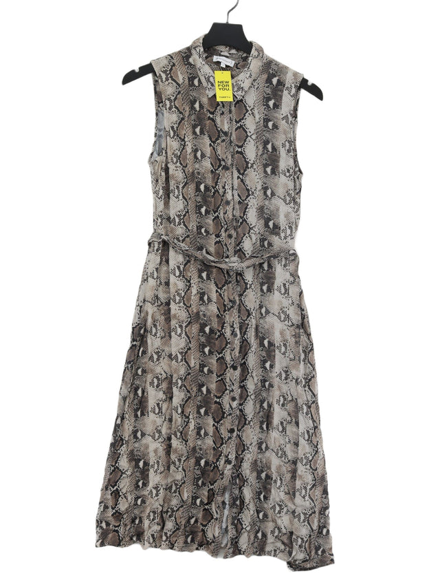 Warehouse Women's Midi Dress UK 12 Multi 100% Viscose