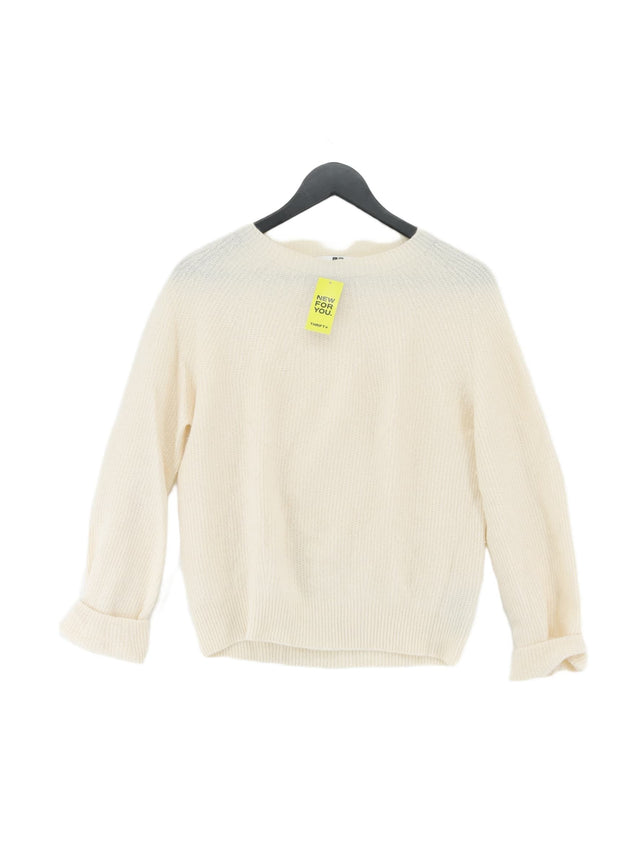 Uniqlo Women's Jumper XS Cream 100% Wool