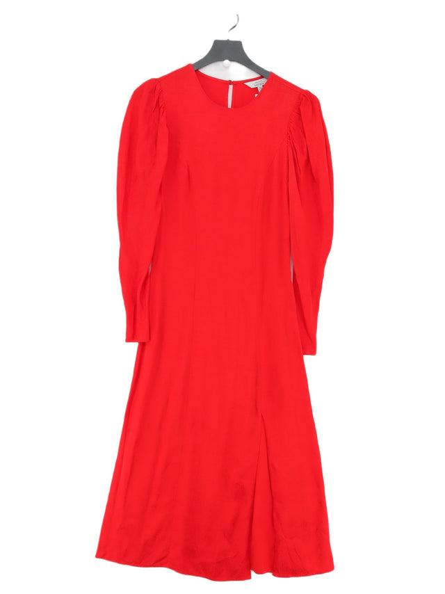 & Other Stories Women's Maxi Dress UK 8 Red 100% Viscose