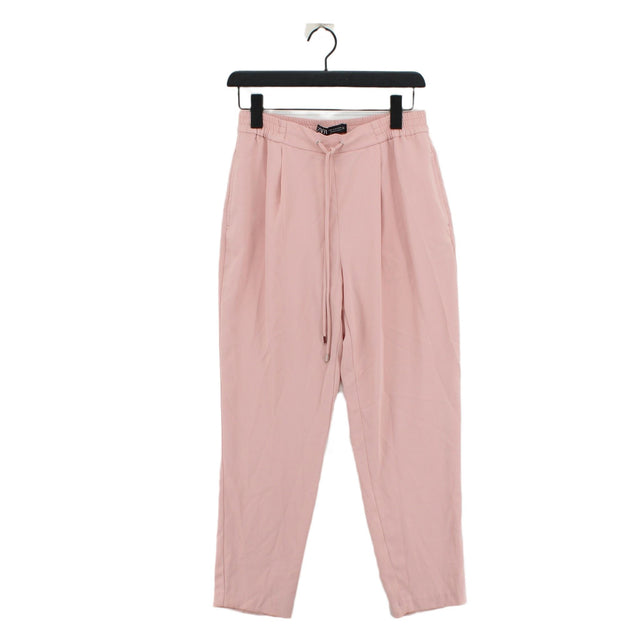 Zara Women's Suit Trousers XS Pink 100% Polyester