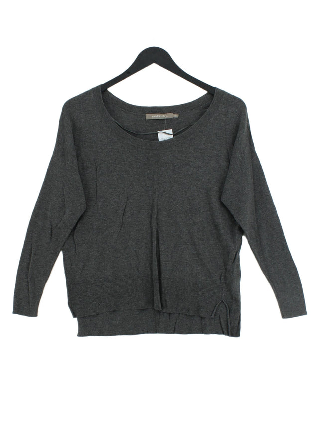 Sandwich Women's Jumper XS Grey 100% Cotton