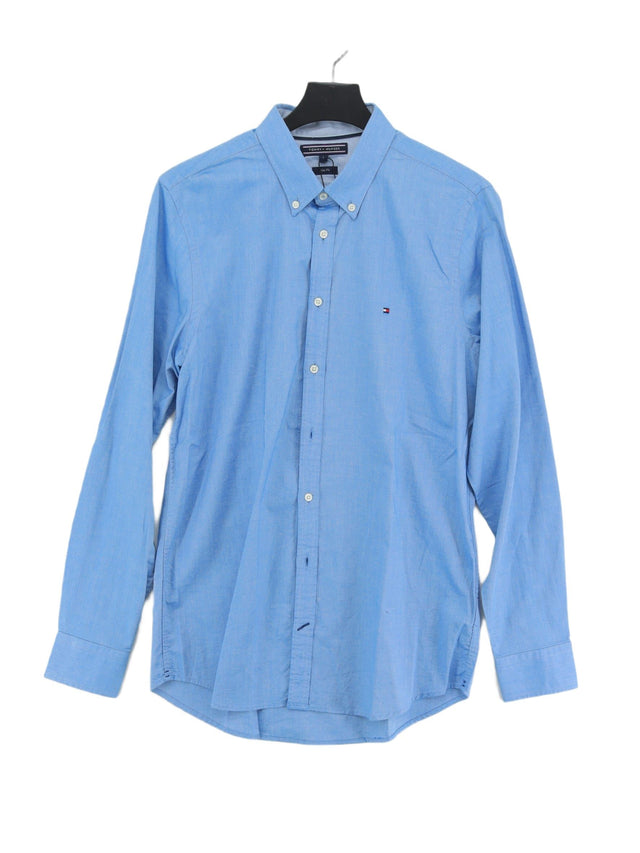 Tommy Hilfiger Men's Shirt L Blue 100% Cotton