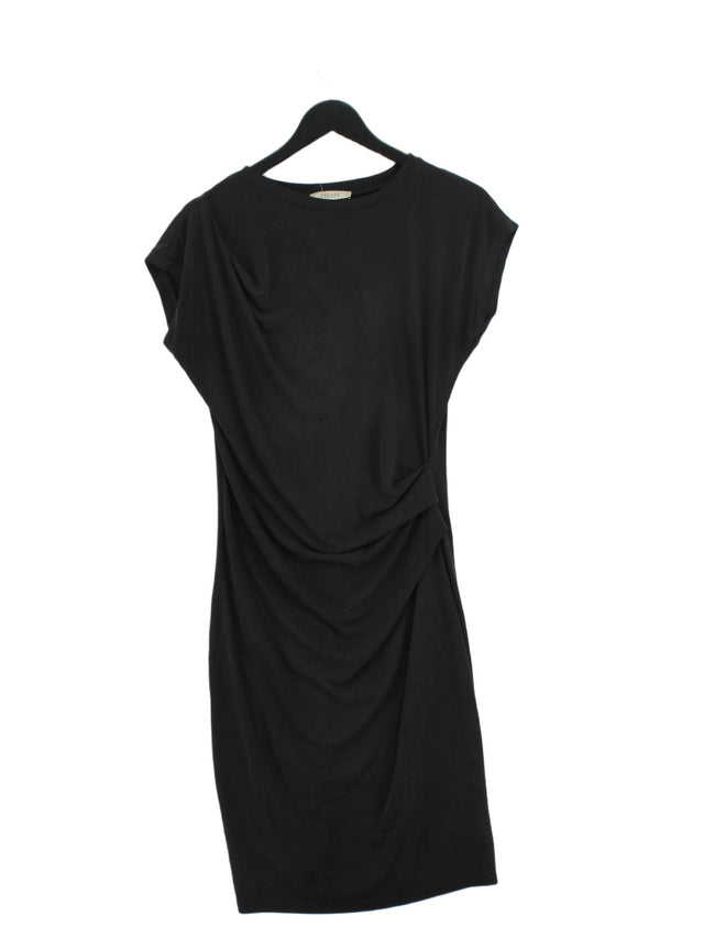 Oasis Women's Midi Dress M Black Lyocell Modal with Polyester