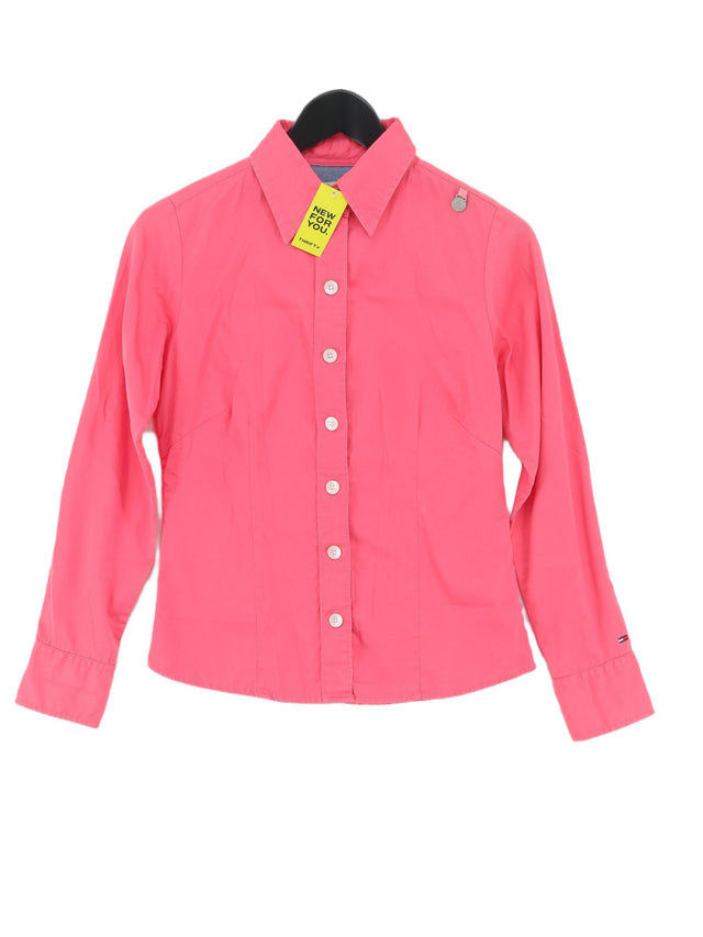 Tommy Hilfiger Women's Shirt S Pink 100% Cotton