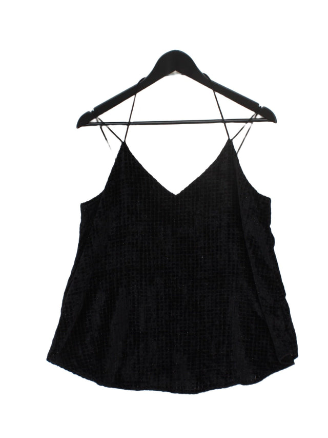 MNG Women's T-Shirt M Black Viscose with Polyamide