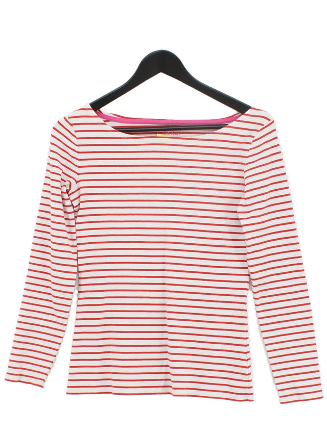Boden Women's Top S Red Cotton with Elastane