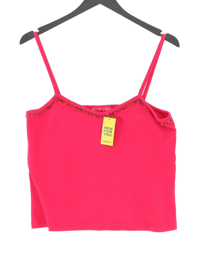 Monsoon Women's T-Shirt UK 16 Pink 100% Other