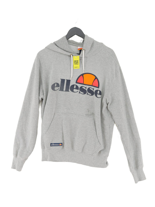 Ellesse Men's Jumper L Grey Cotton with Polyester