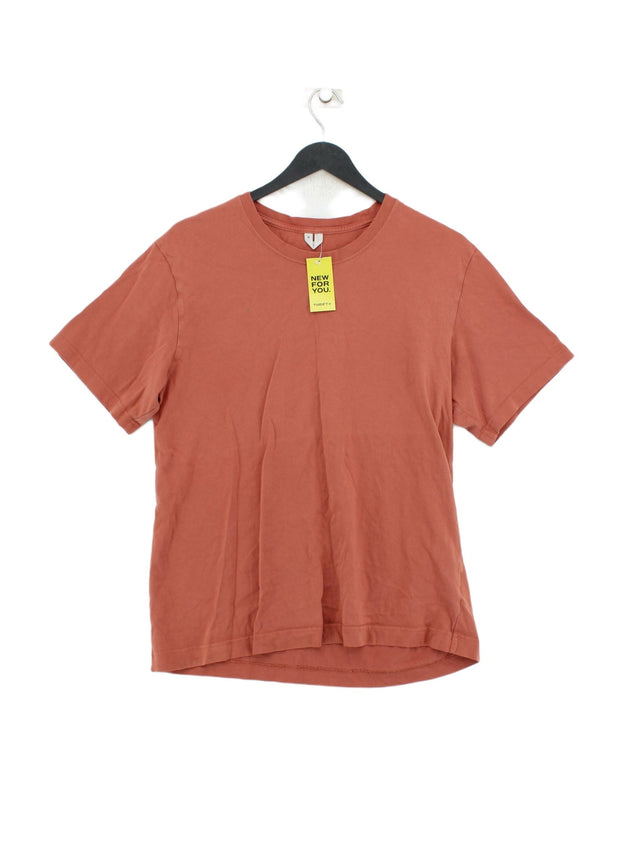 Arket Men's T-Shirt M Tan 100% Cotton