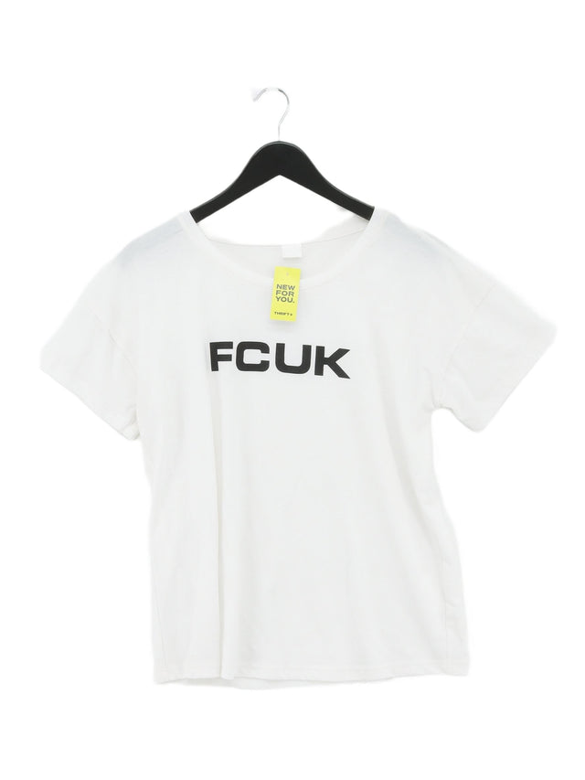 Fcuk Men's T-Shirt S White 100% Other