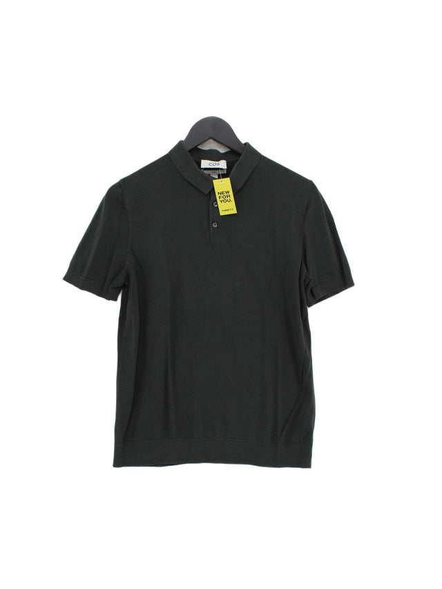 COS Men's Polo S Green 100% Other